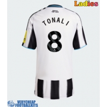 Newcastle United Sandro Tonali #8 Replica Home Shirt Ladies 2025-26 Short Sleeve